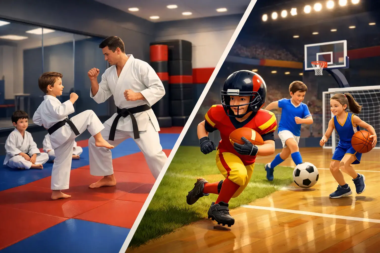 Martial Arts vs. team sports:  Which fits your child?